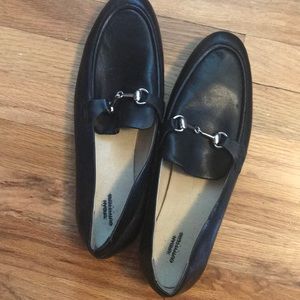 Urban outfitters horse bit loafer flats black